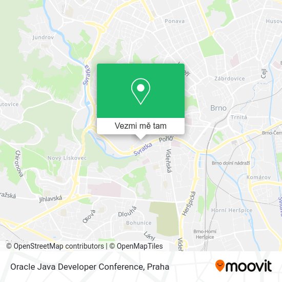 Oracle Java Developer Conference mapa