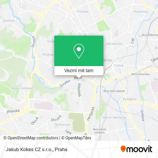 Jakub Kokes CZ s.r.o. mapa