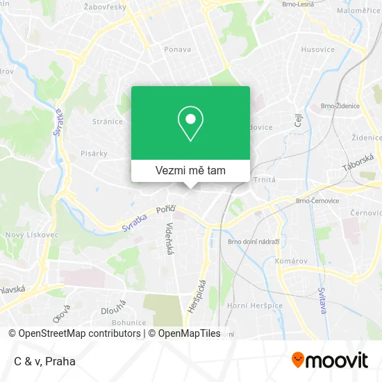 C & v mapa