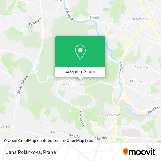 Jana Pelánková mapa