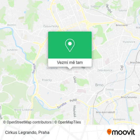 Cirkus Legrando mapa