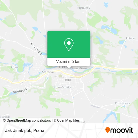 Jak Jinak pub mapa