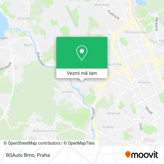 BSAuto Brno mapa