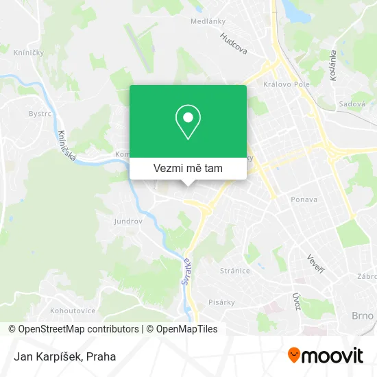 Jan Karpíšek mapa