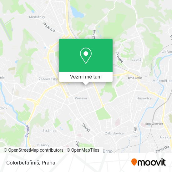 Colorbetafiniš mapa