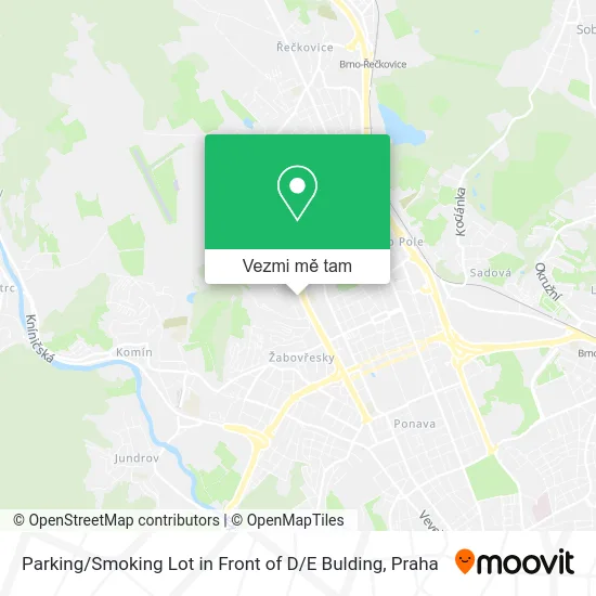 Parking / Smoking Lot in Front of D / E Bulding mapa