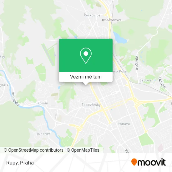 Rupy mapa