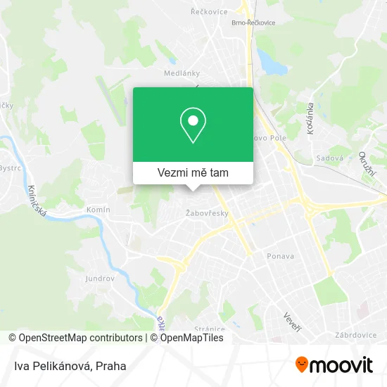 Iva Pelikánová mapa