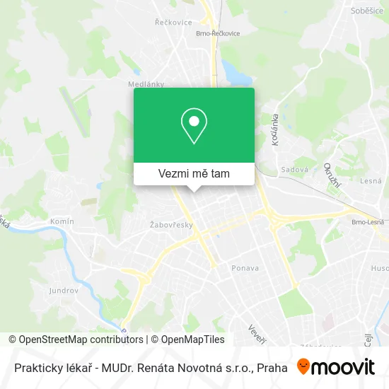 Prakticky lékař - MUDr. Renáta Novotná s.r.o. mapa