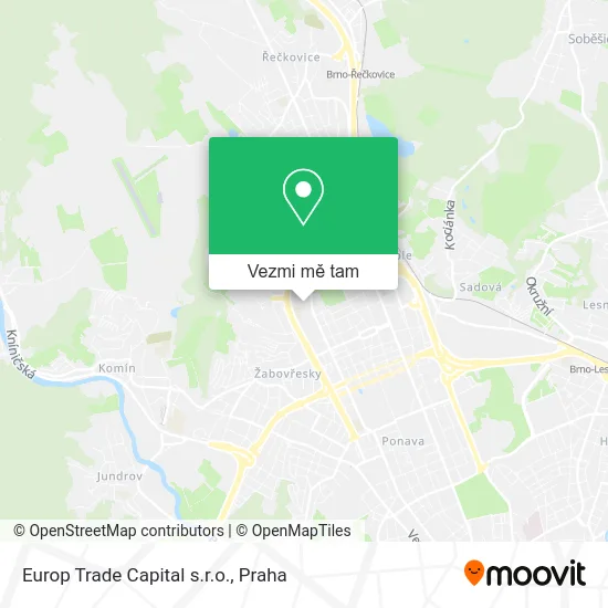 Europ Trade Capital s.r.o. mapa