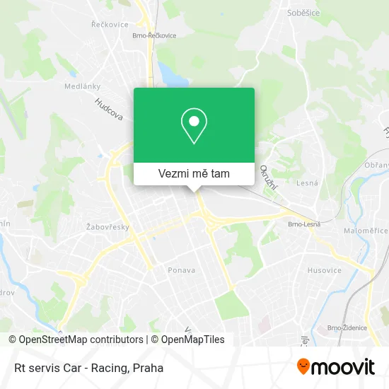 Rt servis Car - Racing mapa