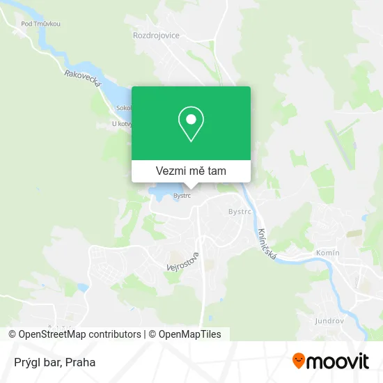 Prýgl bar mapa