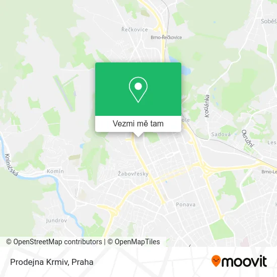 Prodejna Krmiv mapa