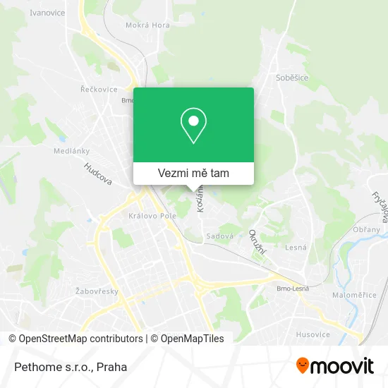 Pethome s.r.o. mapa