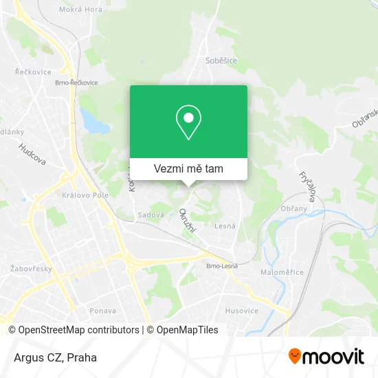 Argus CZ mapa