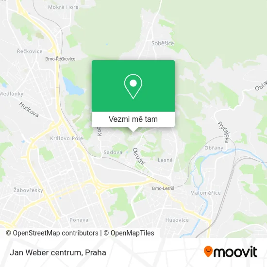 Jan Weber centrum mapa