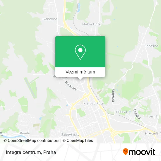 Integra centrum mapa