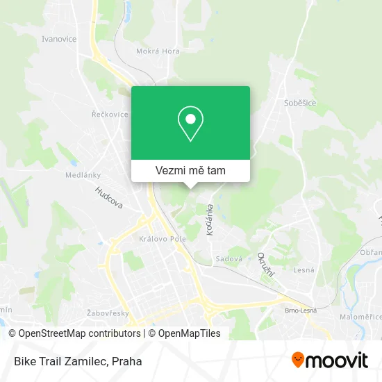 Bike Trail Zamilec mapa
