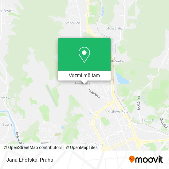 Jana Lhotská mapa