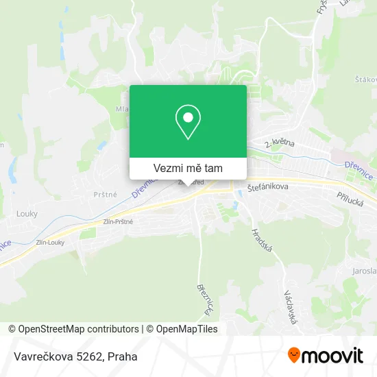 Vavrečkova 5262 mapa