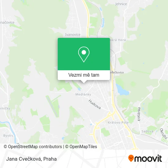 Jana Cvečková mapa
