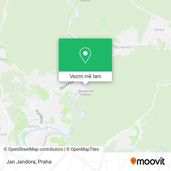 Jan Jandora mapa