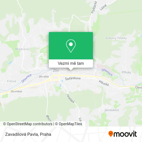 Zavadilová Pavla mapa