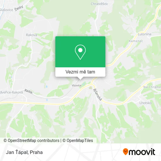 Jan Ťápal mapa