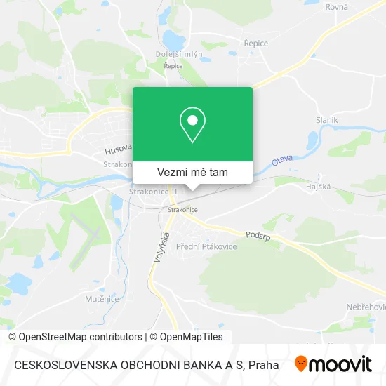 CESKOSLOVENSKA OBCHODNI BANKA A S mapa