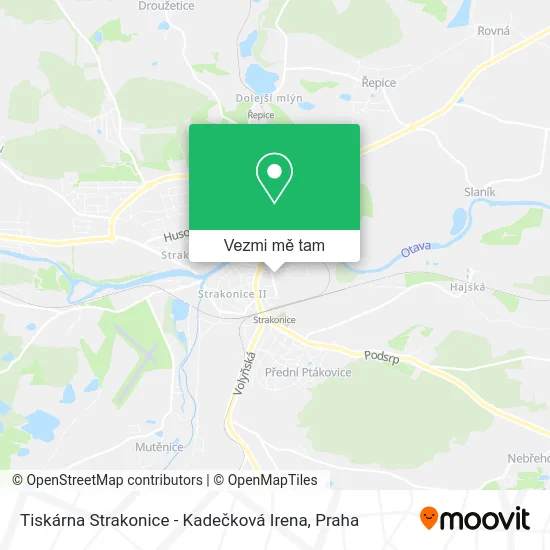 Tiskárna Strakonice - Kadečková Irena mapa