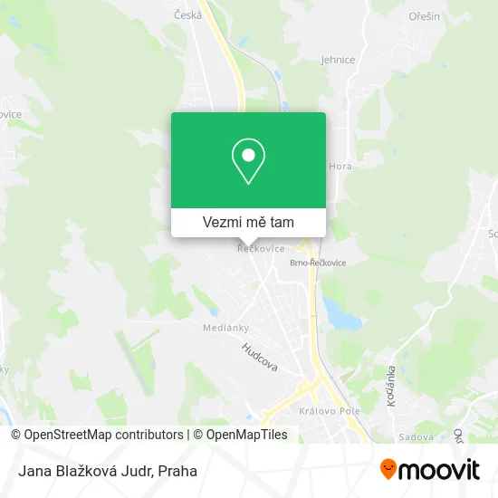 Jana Blažková Judr mapa
