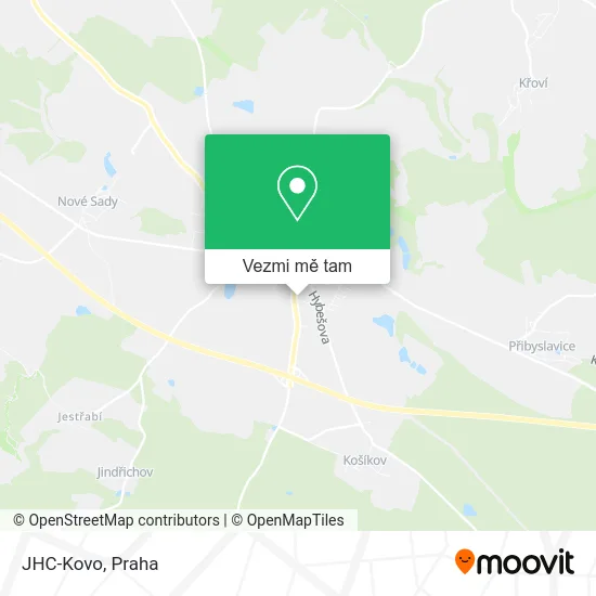 JHC-Kovo mapa