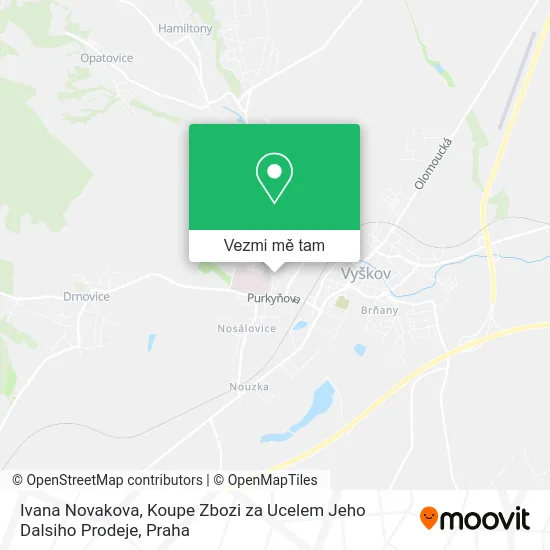 Ivana Novakova, Koupe Zbozi za Ucelem Jeho Dalsiho Prodeje mapa