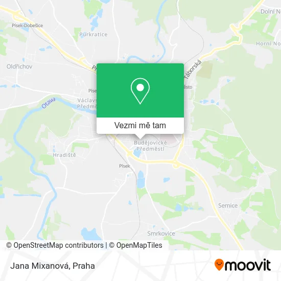 Jana Mixanová mapa