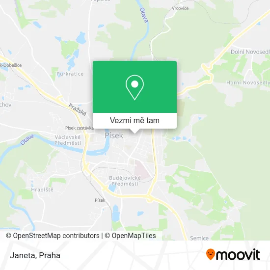 Janeta mapa