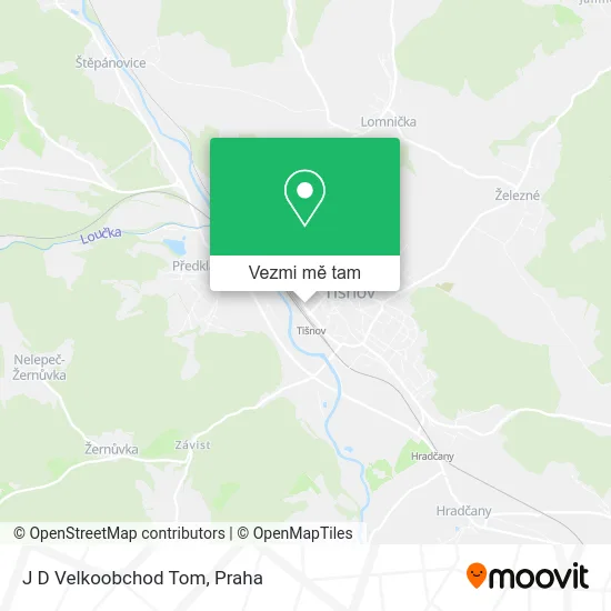 J D Velkoobchod Tom mapa