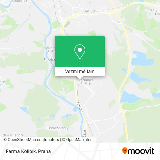 Farma Kolibík mapa