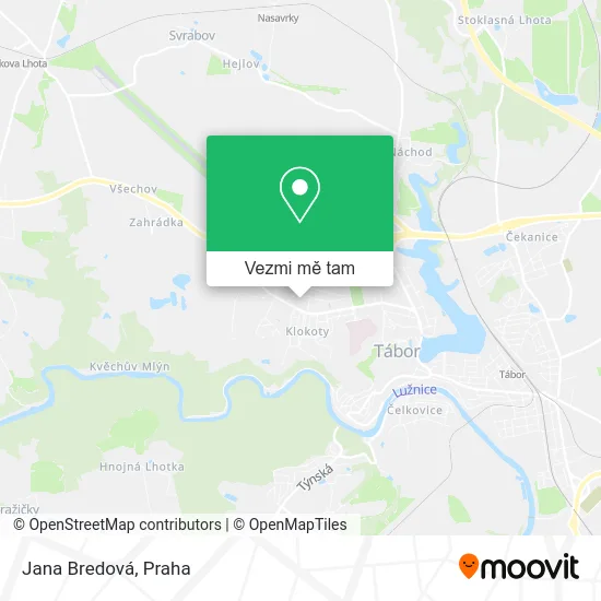 Jana Bredová mapa