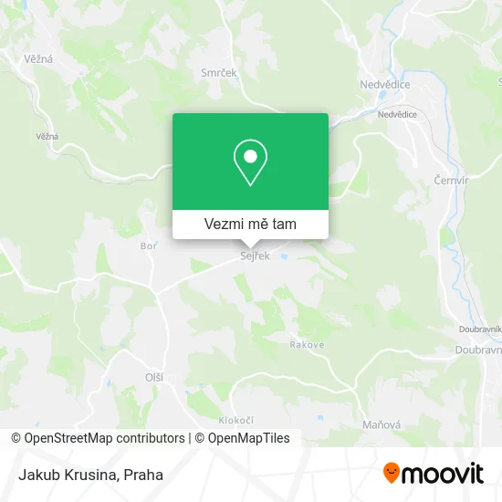 Jakub Krusina mapa