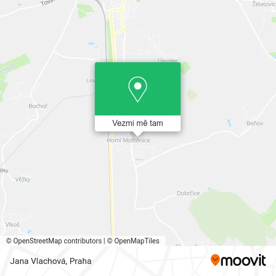 Jana Vlachová mapa