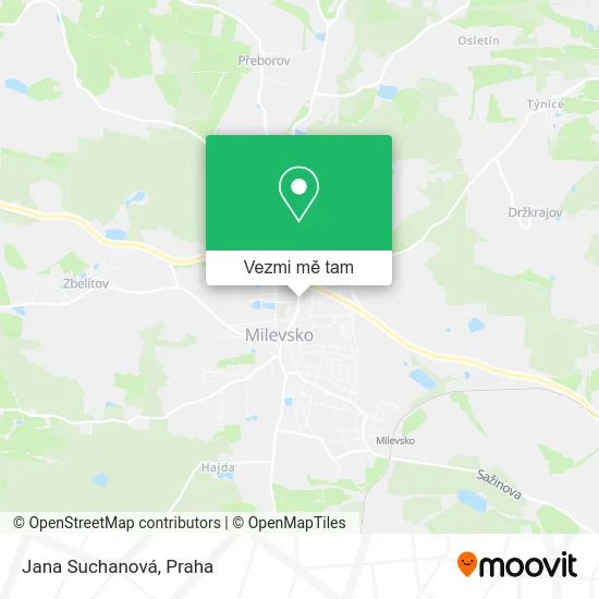 Jana Suchanová mapa