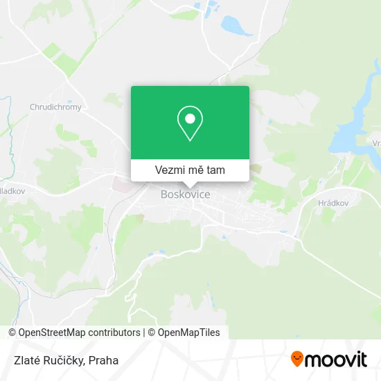 Zlaté Ručičky mapa