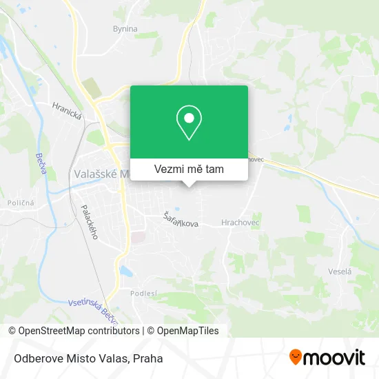 Odberove Misto Valas mapa
