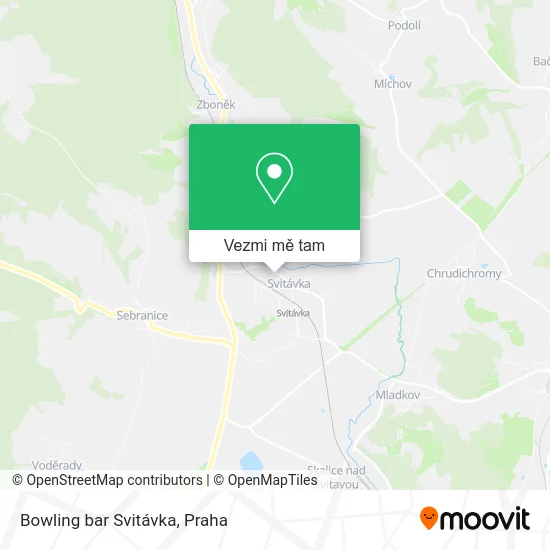 Bowling bar Svitávka mapa
