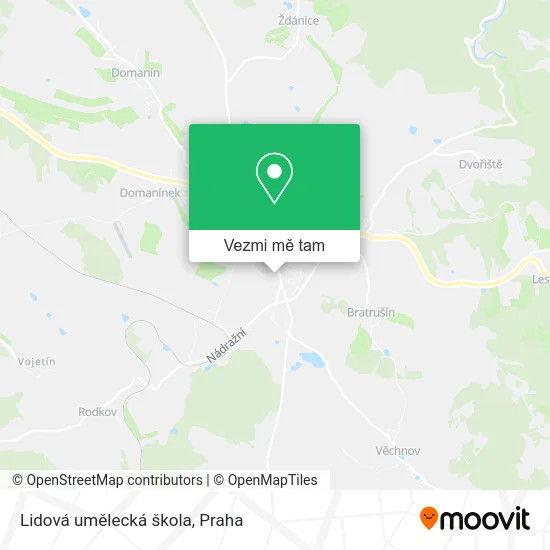 Lidová umělecká škola mapa