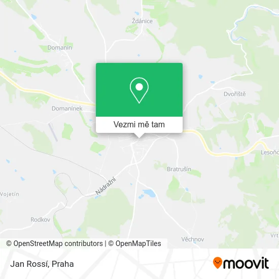 Jan Rossí mapa