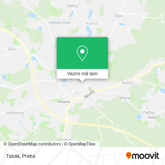 Tabák mapa