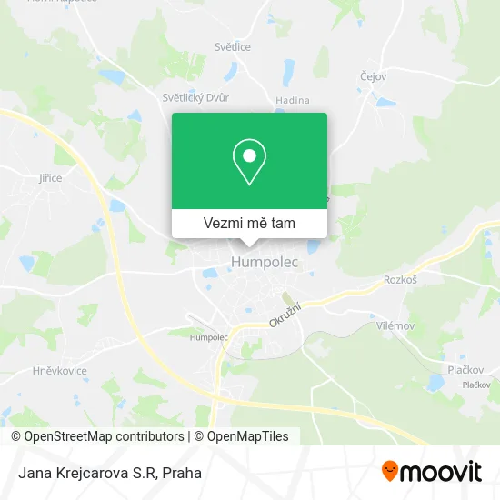 Jana Krejcarova S.R mapa