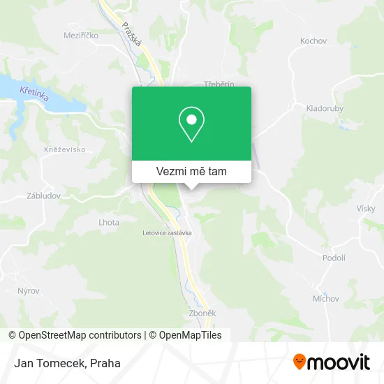 Jan Tomecek mapa