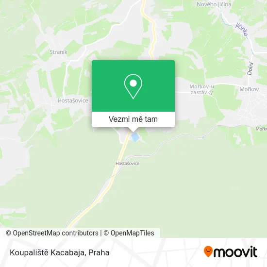 Koupaliště Kacabaja mapa